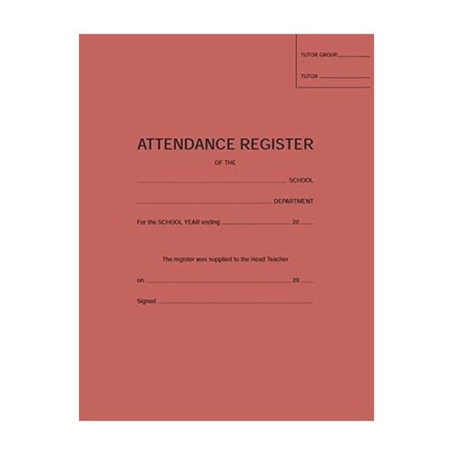 Libretto registro presenze
