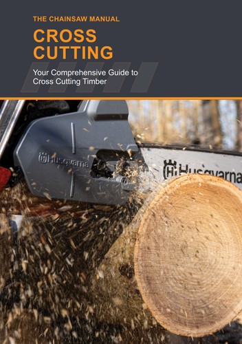 Cross cutting the chainsaw - cutting,