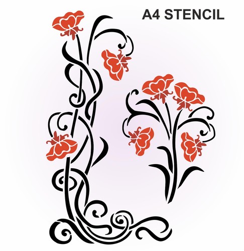 Art nouveau angolo stencil - art,