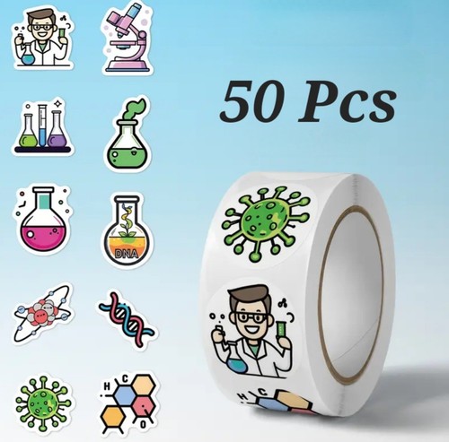 50x etichette adesive scienza - 50x,
