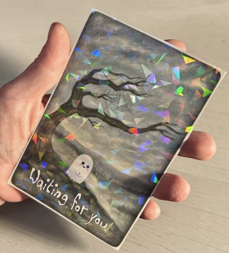 Adesivo fantasma aspettandoti - fantasma,