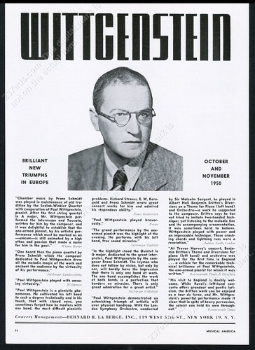 1951 paul wittgenstein foto - 1951,