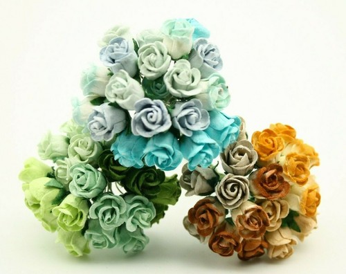 15x rose buds - buds, carta